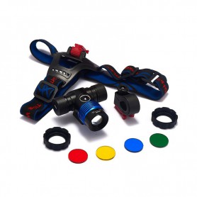 600Lm XM-L T6 TIGER WOLF White Red Blue Green Yellow LED Headlight, bicycle lamp with bicycle handlebar bracket