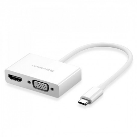 UGREEN, USB-C to HDMI and VGA Converter (Thunderbolt 3 Port Compatible), , UG-30843-CB