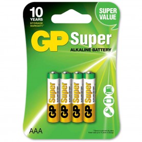 GP Super Alkaline AAA LR03/1.5V Battery