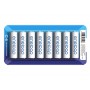 Panasonic, 8x AA HR6 R6 Panasonic Eneloop 1.2V 1900mAh Rechargeable Battery, Size AA, NK507