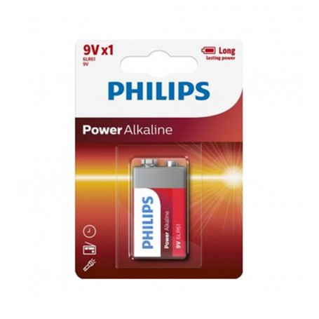 PHILIPS - Philips POWER 9V 6LR61 Alkaline - Other formats - BS496-CB