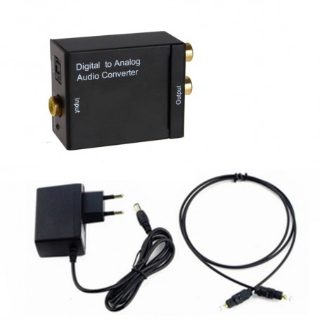 Oem, Digital to Analog Audio Converter box with with 5V EU power supply, , AL1127-AUDIO