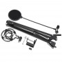 Oem, Multifunction PMP-52O Microphone Stand With LED Light, Phone holder and POP-Filter, , AL235-100