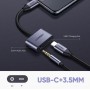 UGREEN, UGREEN USB-C to 3.5mm Jack Headphone Adapter + USB-C Charging port (for OTG capable phones), , UG-50596