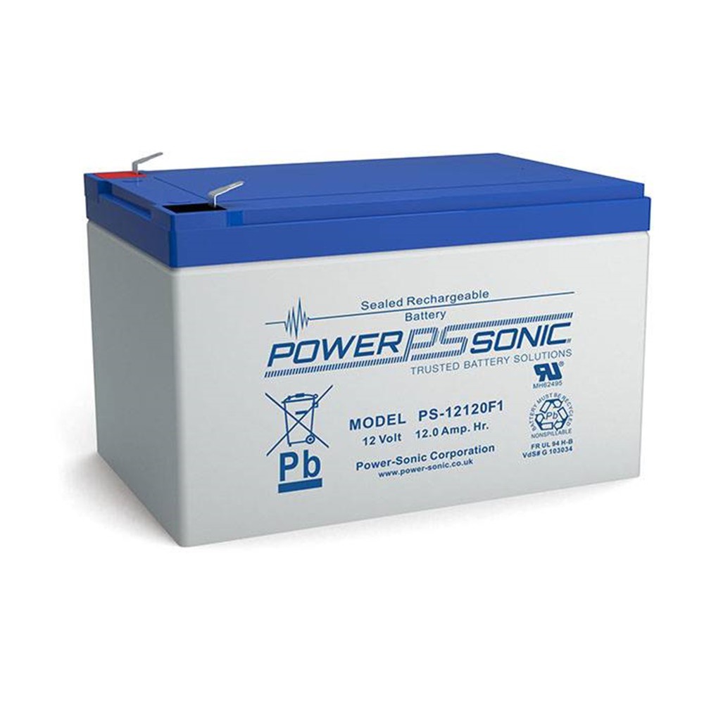 POWER SONIC 12V 12Ah F1 PS-12120 Rechargeable Lead-acid Battery for