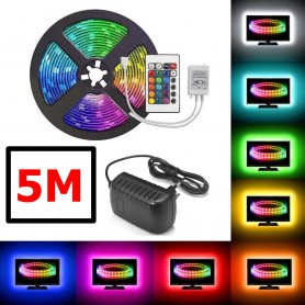 Oem, RGB IP20 LED Strip SMD3528 60led p/m with adapter and RGB controller, , AL563-ADP-CB