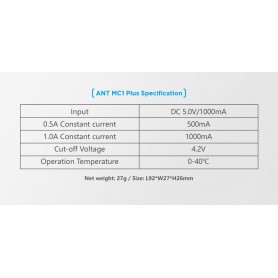 XTAR - XTAR ANT MC1 Plus USB battery charger - Battery chargers - NK195