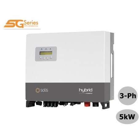 Inversor De Almacenamiento De Energía SOLIS 5kW Hybride 5G HV (incl...