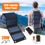 Oem, 20W 5V Mini Foldable USB Solar Panel Solar-Cell Charger, , AL1137-20W-CB