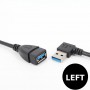 Oem, USB 3.0 Male-Female 90 Degree Extension Cable Adapter 20cm, , AL242-CB