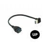 Oem, USB 3.0 Male-Female 90 Degree Extension Cable Adapter 20cm, , AL242-CB