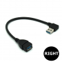 Oem, USB 3.0 Male-Female 90 Degree Extension Cable Adapter 20cm, , AL242-CB