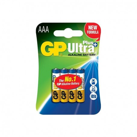 GP, GP Ultra Plus Alkaline AAA/LR03 1.5V, Size AAA, BS506-AAA-CB