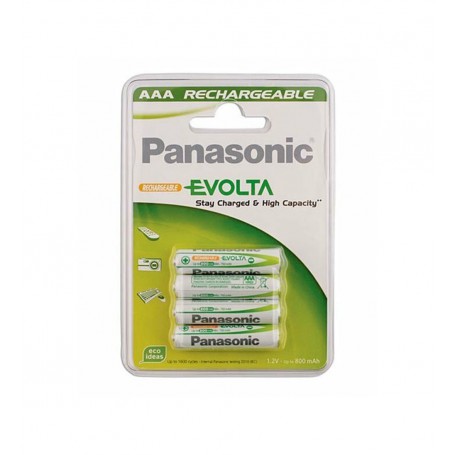 PHILIPS, Panasonic Rechargeable AAA 750mAh, Size AAA, BS519-750R-CB