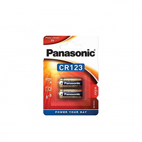 Panasonic - Panasonic CR123 Lithium 3V 1400mAh (Duo Blister) - Other formats - BS527-CR123-CB