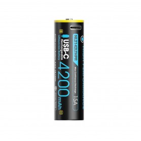 NITECORE, Nitecore NL2142LTHPR USB 4200mAh 15A 21700 specially for Cold Weather with USB Port, Other formats, MF021