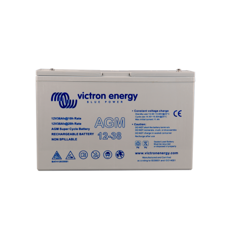 Victron energy, Victron 12V 38Ah (C20) AGM Super Cycle Battery M5, Battery Lead-acid , SL431