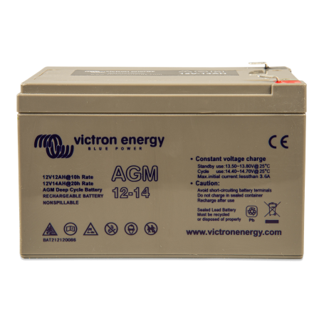 Victron energy, Victron 12V 14Ah (C20) AGM Deep Cycle Battery, Battery Lead-acid , SL446