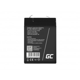 Green Cell - Green Cell 6V 4Ah (F1 4.6mm) 4000mAh VRLA AGM Battery - Battery Lead-acid  - GC390-AGM15