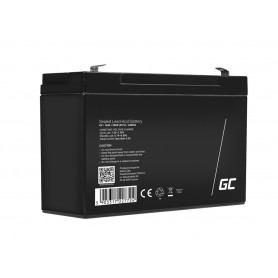 Green Cell - Green Cell 6V 14Ah (F1 4.6mm) 14000mAh VRLA AGM Battery - Battery Lead-acid  - GC393-AGM34