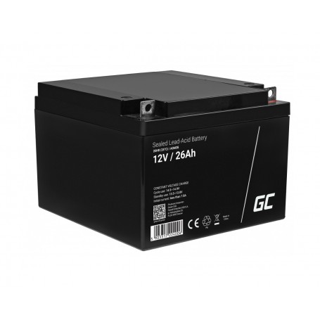 Green Cell - Green Cell 12V 26Ah M5 (F3) Terminal VRLA AGM Battery - Battery Lead-acid  - GC394-AGM35