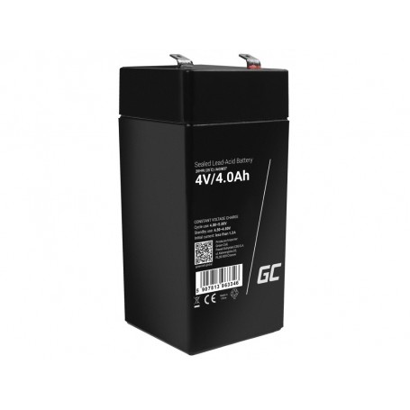 Green Cell - Green Cell 4V 4Ah (F1 4.6mm) 4000mAh VRLA AGM Battery - Battery Lead-acid  - GC395-AGM37