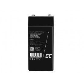 Green Cell - Green Cell 4V 4Ah (F1 4.6mm) 4000mAh VRLA AGM Battery - Battery Lead-acid  - GC395-AGM37