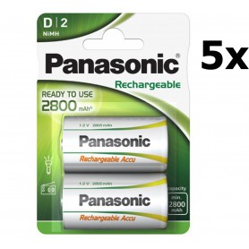 GP - Panasonic D 2.800 mAh Rechargeable - Size C D and XL - BS517-2800D-CB