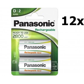 GP - Panasonic D 2.800 mAh Rechargeable - Size C D and XL - BS517-2800D-CB