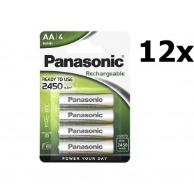 GP - Panasonic Rechargeable AA 2.450 mAh - Size C D and XL - BS520-2450R-CB