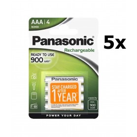 GP - Panasonic Rechargeable AAA 900 mAh - Size C D and XL - BS521-900R-CB