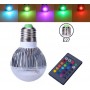 Oem, Offer € 6.99 - 9W E27 RGB LED bulb with remote CG007, E27 LED, CG007-CB