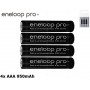 Eneloop, Panasonic eneloop PRO AAA / Micro / HR03 /R3 900mAh 1.2V chargeable battery, Size AAA, NK055-CB