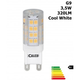 Calex - LED G9 240V 3,5W 320LM 4000K Clear Lens Cool White CA030 - G9 LED - CA030-CB