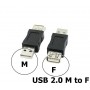 Oem, USB 2.0 A Female - Male Adapter, , AL848