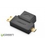 UGREEN, Mini+Micro-HDMI Male to HDMI Female Straight Adapter UG053, HDMI adapters, UG053