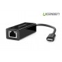 UGREEN, USB 2.0 Type C 10/100 Mbps Ethernet Adapter UG070, Network adapters, UG070