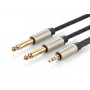 UGREEN, 3.5mm Audio Jack to 2 x 6.35mm Jack Y-Cable Splitter, , UG206-CB