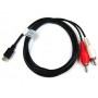 Oem, Music cable compatible with Micro USB - RCA, , ON076